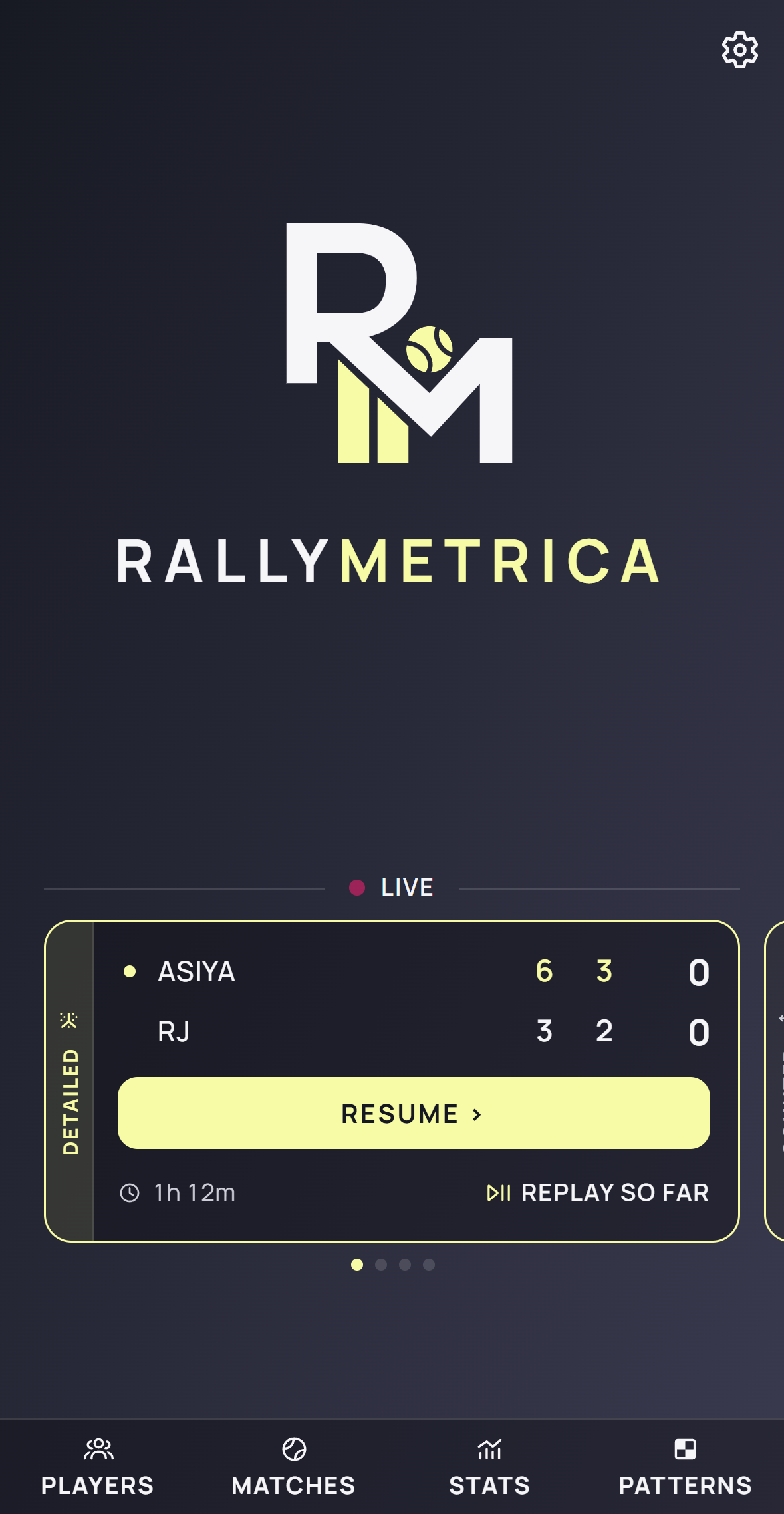 A student’s live match on the coach’s Home screen